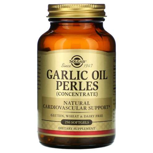 SOLGAR Garlic Oil - Česnekový olej bez zápachu, 250 kapslí